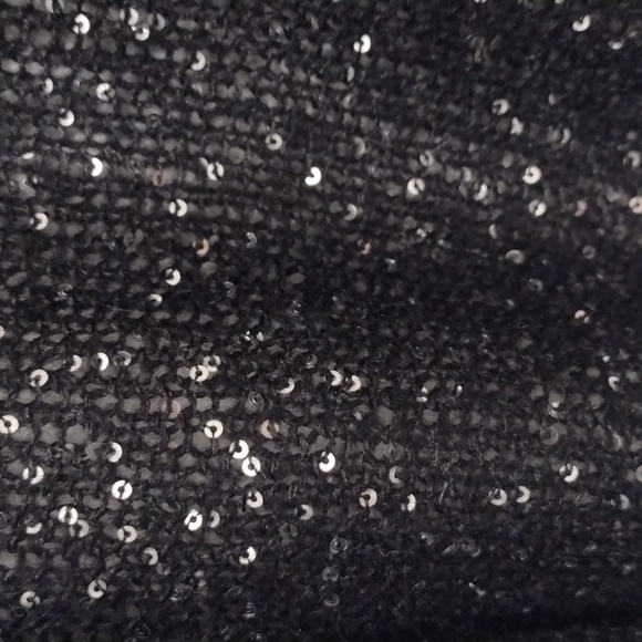 NWOT H&M Divided Black Knit Sequins Shrug Sweater Cardigan Size Small Size 4 - Picture 4 of 16